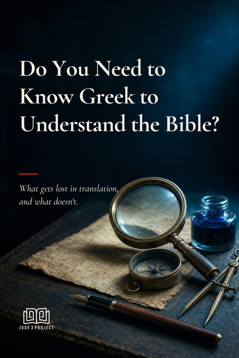 Do You Need to Know Greek to Understand the Bible?