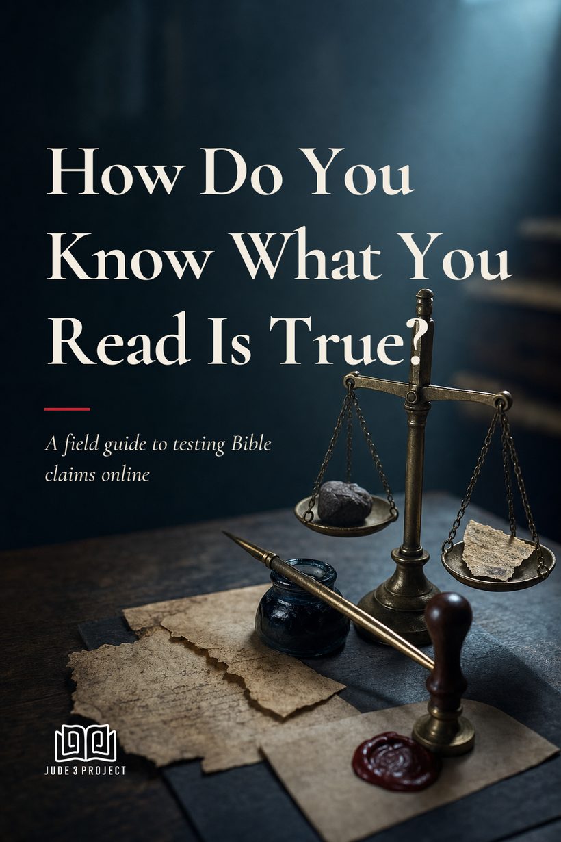 How Do You Know What You Read About the Bible Is Actually True
