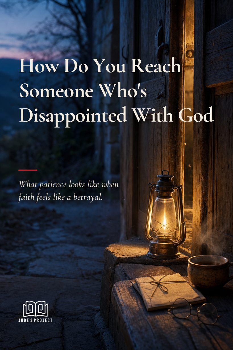 How Do You Reach Someone Who’s Disappointed With God