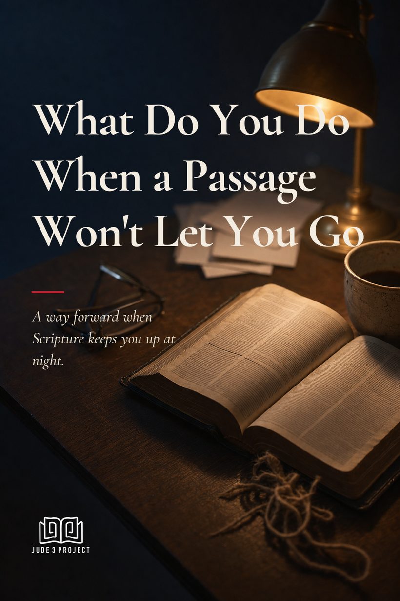 What Do You Do When a Bible Passage Still Bothers You?