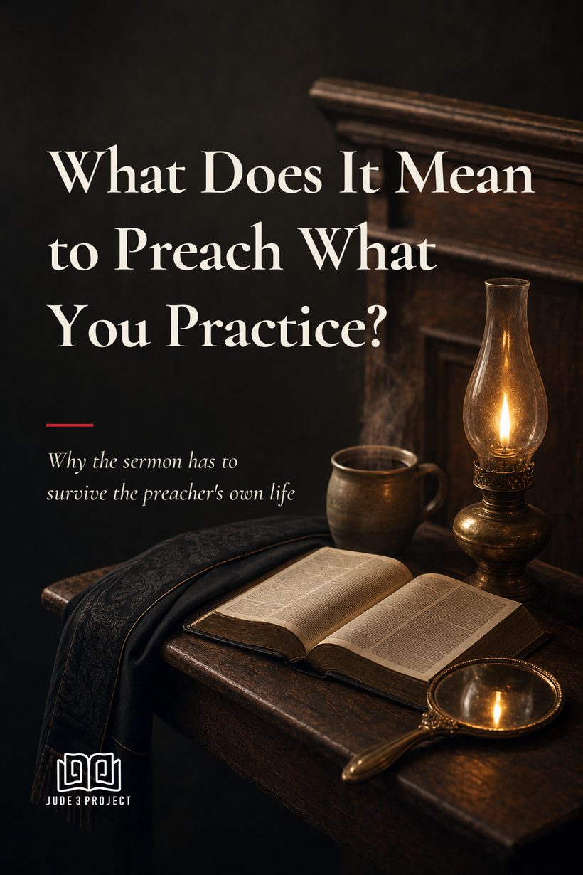 What Does It Mean to Preach What You Practice?