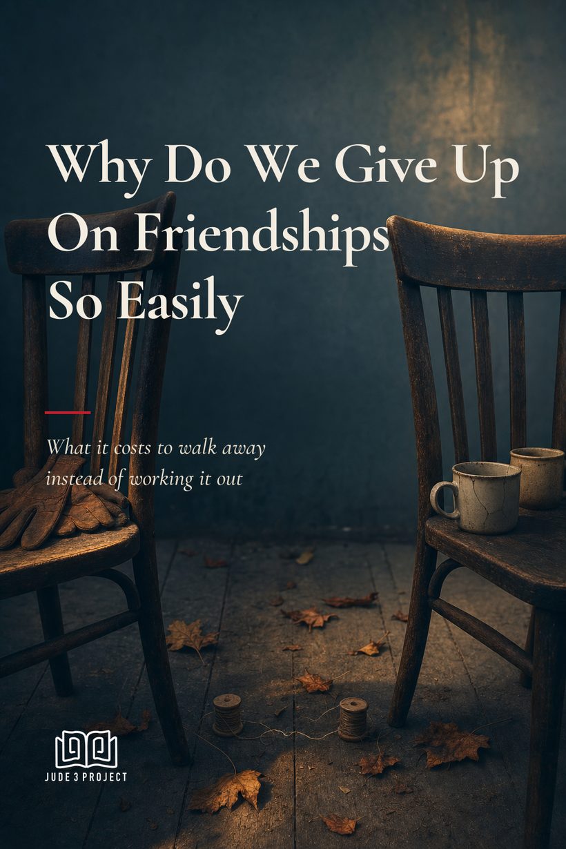 Why Do We Give Up on Friendships So Easily